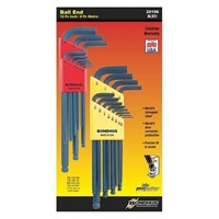 New 22 Piece Metric/SAE L-Shape Hex Key Set, 20196