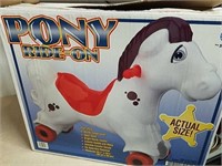 Pony ride-on toy