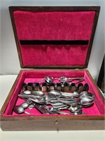 Flatware with Wooden Box