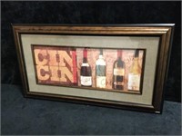 Framed/Matted Wine Sign