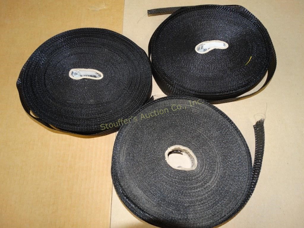 3 Rolls Woven duct strip, black 1 3/4 x100 PSDSB