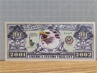 America stands vigilant Banknote