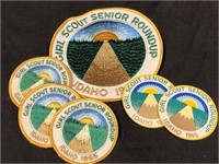 Girl Scout Senior Roundup Idaho 1965 patches