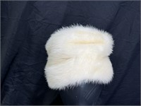 Original by Inez White Mink Fur Hat