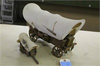 (2) Covered Wagons, Approx 19"x10 & 7"x5"
