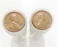 TWO ROLLS WHEAT BACK PENNIES LINCOLN PENNIES