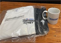 Michelin Coffee Mugs (32 Count) and Two T-Shirts