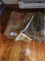 MULTI COLORED HEAVY THROW RUG