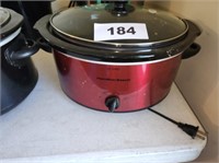 HAMILTON BEACH OVAL RED SLOW COOKER