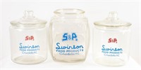 3 S&P Swinson Country Store Display Jars
