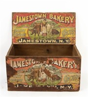Jamestown Bakery Crackers Wooden Box