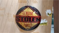 Genuine Stolen Parts Metal Sign