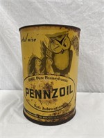 Pennzoil 5 quart oil tin