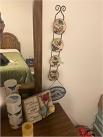 Butterfly plates, bird stained glass, all
