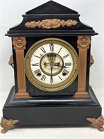 Beautiful vintage ANSONIA iron mantle clock