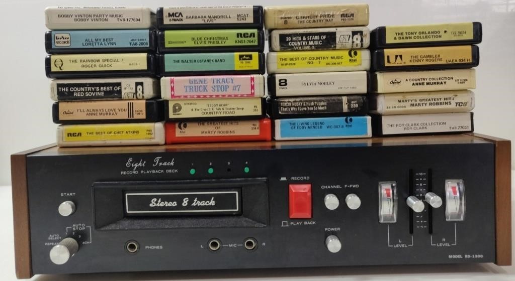 8 Track Player & Tapes