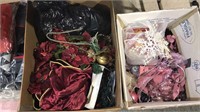 Christmas decorations two large boxes including