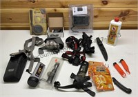 Trail Cam, Head Lamps, & Hunting Supplies