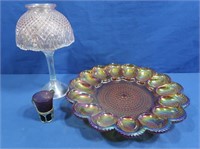 LE Smith Fairy Lights, Carnival Glass