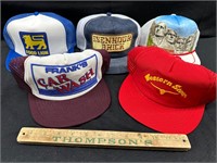 5 vintage hats