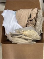 Box of Curtains and Linens