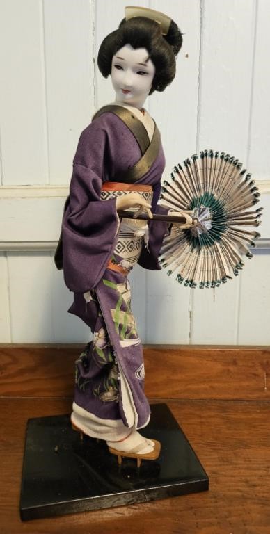 18 inch Geisha Doll with umbrella