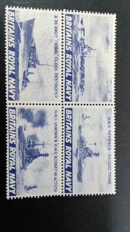 Britain's Royal Navy Stamp - Block 1915