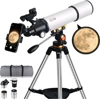 Mijiaowatch Telescope, 80mm Aperture 500mm Travel