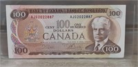 1975 One Hundred Dollar Bill VG