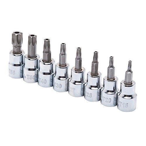 3/8 in. Drive Tamper Proof Torx Bit Socket Set (8-