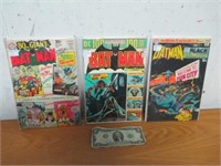 3 Vtg 1960s-70s Batman Bat-Man Comic Books