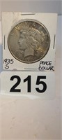 1935-S Peace Silver Dollar