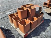 (17) Clay Chimney Tiles