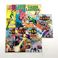 3 Green Lantern 12¢, 4 Mask 75¢ Comics