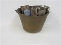Brass bucket w/ As Found Cedar Bucket