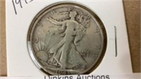 1943 standing liberty half dollar silver coin