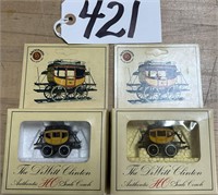 2 HO Scale Bachmann DeWitt Collection Coach Cars