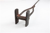 Old H Western Cattle Brading Iron