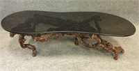 Gnarly Root/Branch Coffee Table with Glass Top