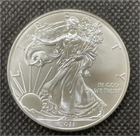 2011 1oz Fine Silver Uncirculated American Eagle