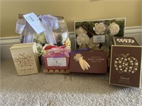 Various Soaps & Scented Faux Flowers