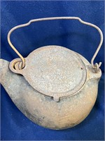 Antique Large Cast Iron Tea Kettle