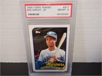 1989 TOPPS TRADED #41T KEN GRIFFEY JR RC PSA 8