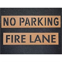 **READ DESC** APS 12" FIRE Lane NO Parking Stencil