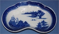 Spode kidney shaped pearlware dish