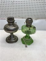 2 LAMPS   RAYO OIL LAMP AND ELECTRIC LAMP