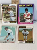 1970s Boston Red Sox baseball cards