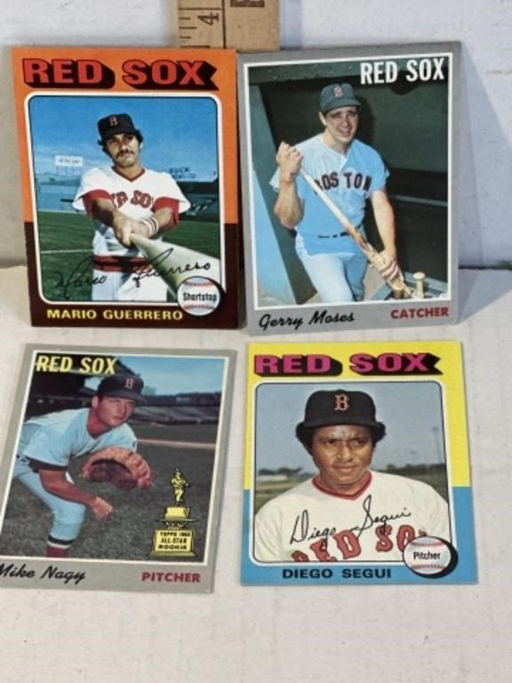1970s Boston Red Sox baseball cards