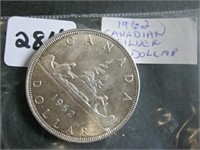 1962 Canadian Silver One Dollar Coin