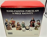 Nativity Set in Box Handpainted Porcelain